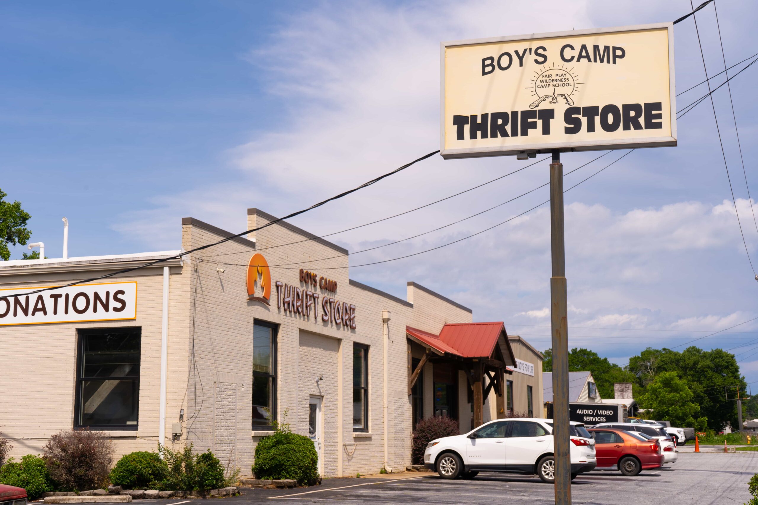 Boys Camp Thrift Store in Seneca, South Carolina