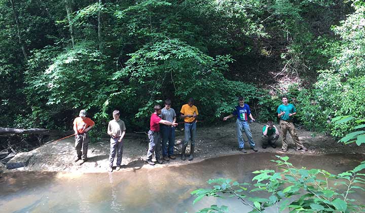 Committed to each boy's growth fishing stream